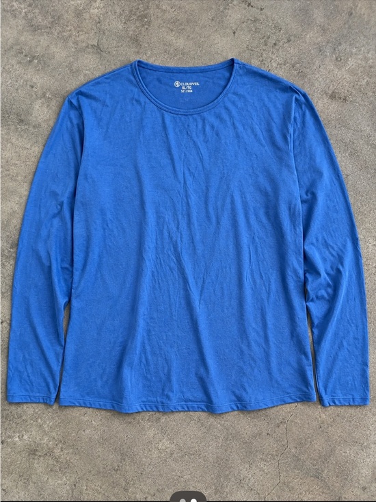 Cloudveil Tops - Cloudveil Merino Wool Blend Blue Long Sleeve Crewneck Woman XL Gorpcore Outdoor